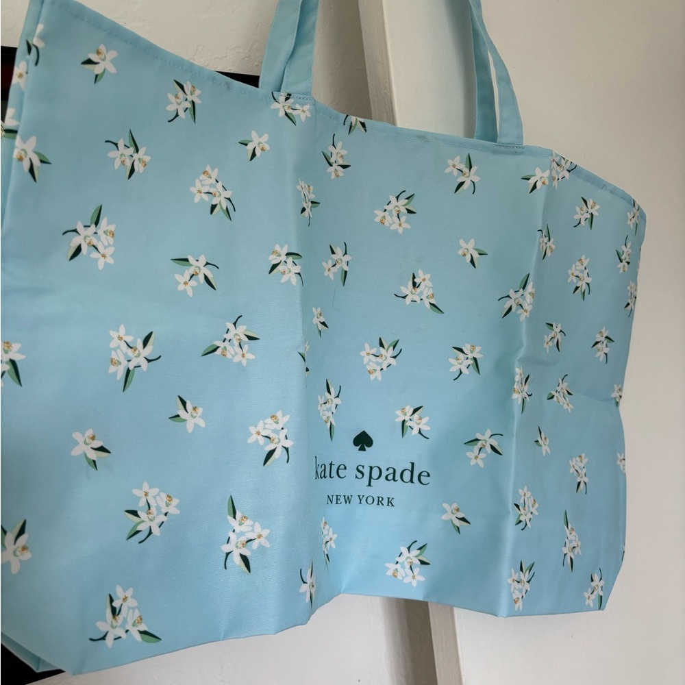 Kate Spade Canvas Shopping Beach Bag